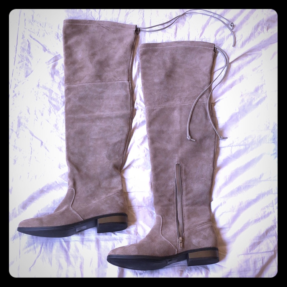 Sole society Over the knee boots. Taupe suede.